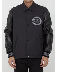 Valentino Garavani - Nylon Track Bomber Jacket - Lyst