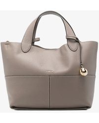 Furla - Grained Leather Tote Bag - Lyst