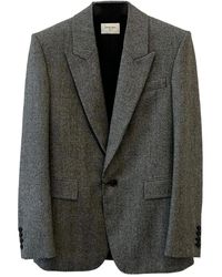 Saint Laurent - Plaid Single-Breasted Blazer - Lyst