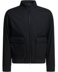 Herno - "3 Layers Wool Storm" Bomber Jacket - Lyst