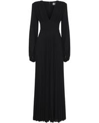 Elisabetta Franchi - Long Jersey Lurex Dress - Lyst