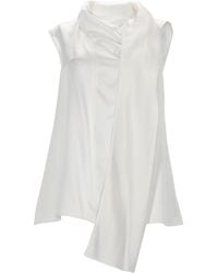 Max Mara - S Max Mara Silk Satin Top - Lyst