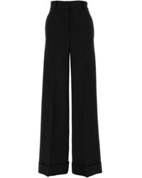 Moschino - Crepe Wide-Leg Pant - Lyst