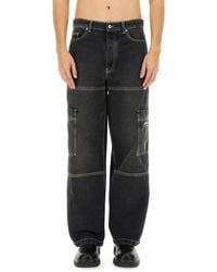 Off-White c/o Virgil Abloh - Relaxed Fit Cargo Jeans - Lyst