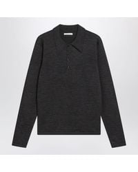 Lemaire - Ecorce L/Knitted Polo Sweater - Lyst