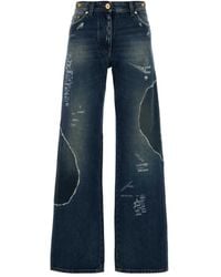 Versace - Timeless Straight-Leg Jeans With Classic Five-Pocket Design - Lyst