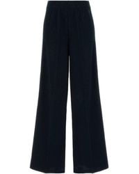 Gucci - Wide Leg Cotton Pants - Lyst