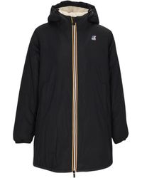 K-Way - Jacinthe Orsetto Hooded Coat - Lyst