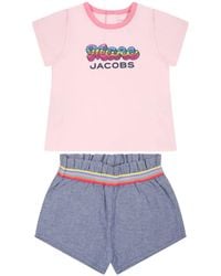 Marc Jacobs - Logo T-Shirt And Shorts Set - Lyst
