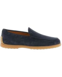 Tod's - Suede Leather Slipper Moccasin - Lyst
