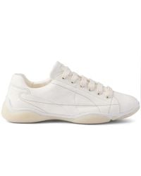 Prada - Logo Leather Sneaker - Lyst