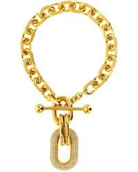 Rabanne - Necklace With Crystal Pendant - Lyst