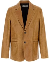 Our Legacy - Leather Opening Blazer - Lyst