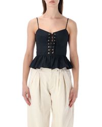 Isabel Marant - Isabel Marant Etoile Marant Étoile Dolma Peplum Top - Lyst