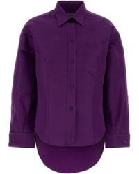 Balenciaga - Asymmetric Cotton Shirt - Lyst