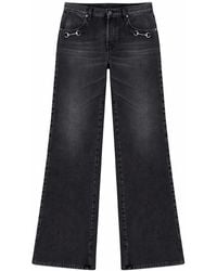 Gucci - Denim Jeans With Horsebit Detail - Lyst