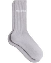 Jacquemus - Ribbed Socks With Embroidered Logo - Lyst