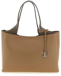 Tod's - Medium 'T Timeless' Shopping Bag - Lyst