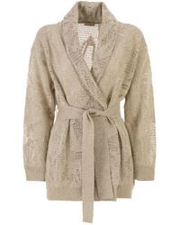 Brunello Cucinelli - Dazzling Water Lilies Cardigan - Lyst