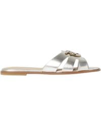 Pinko - Leather Flat Shoes - Lyst