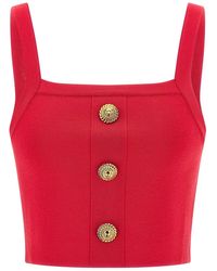 Balmain - Brassiere Top - Lyst