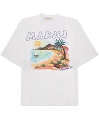 Marni - T-Shirt With Print - Lyst