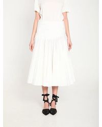 Jacquemus - Draped Midi Skirt With Godet - Lyst