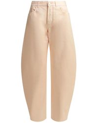 Alaïa - Alaia "Round" Wide-Leg Jeans - Lyst