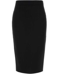 Tom Ford - Stretch Viscose Blend Skirt - Lyst