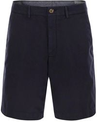 Brunello Cucinelli - Cotton Gabardine Bermuda Shorts - Lyst