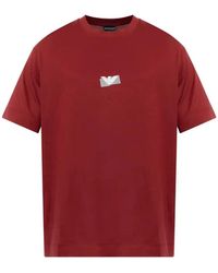 Emporio Armani - T-Shirt With Printed Logo - Lyst