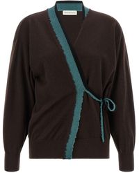 Dries Van Noten - 'Toma' Sweater With Crossed Closure - Lyst