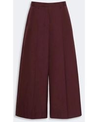 Max Mara - Cotton Poplin Trousers - Lyst