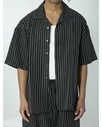 Willy Chavarria - Striped Camp Collar Shirt - Lyst