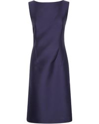 Alberta Ferretti - Mikado Midi Dress - Lyst