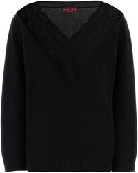 Gucci - Wool Blend Oversize Sweater - Lyst