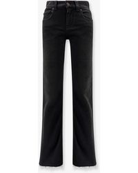Balenciaga - Denim Trousers With Frayed Edges - Lyst