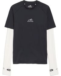 Balenciaga - Long-Sleeve Layered T-Shirt - Lyst
