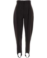 Stella McCartney - Wool Flannel Stirrup Pants - Lyst