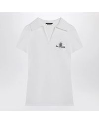 Balenciaga - Short-Sleeve Nano Bb Tank Top - Lyst
