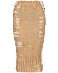 DIESEL - M-Calina Midi Skirt - Lyst