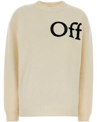 Off-White c/o Virgil Abloh - Off Bookish Shared Knit Crew Uni - Lyst