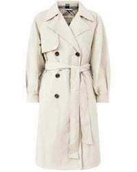 Barbour - "Layla" Trench Showerproof Jacket - Lyst