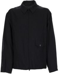 Our Legacy - Solid Shirt Collar Jacket - Lyst