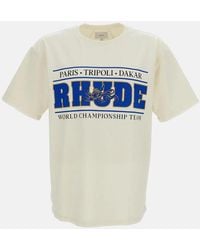 Rhude - Oversized Crew Neck T-Shirt With Chrono Graphic - Lyst