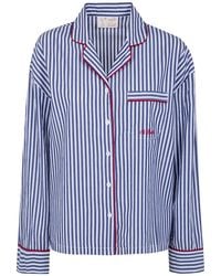 MC2 Saint Barth - 'Astra' Cotton Stripes Pijamas Shirt - Lyst