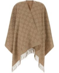 Gucci - Embroidered Cashmere Blend Cape - Lyst