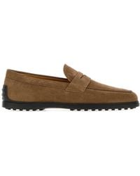 Tod's - Biscuit Suede Loafers - Lyst