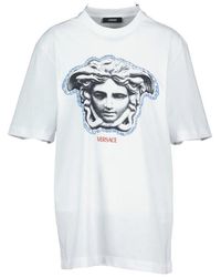 Versace - Jersey Greca Medusa Print T-Shirt - Lyst