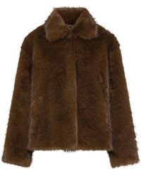SEVENTY VENEZIA - Short Faux Fur Coat - Lyst